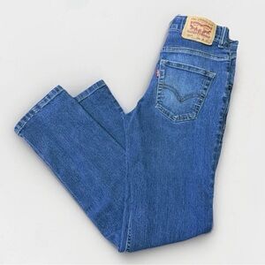 Levis Performance 511 Slim Medium Wash Blue Denim Boys Youth Size 12 Reg 26x27
